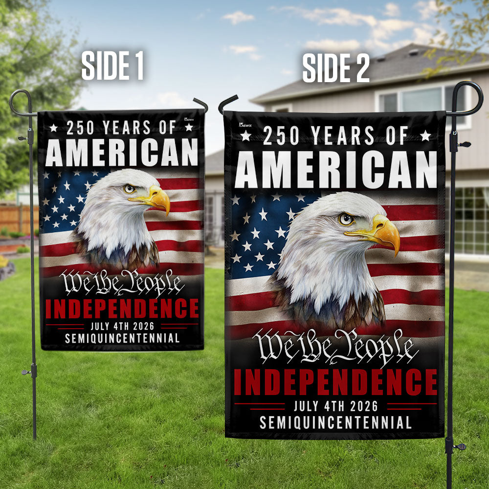 We The People Eagle Flag for July 4th America 250th Anniversary Decor