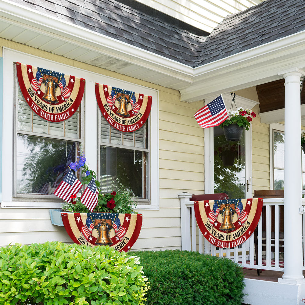 Personalized 250 Years of America Liberty Betsy Ross Vintage Fan Flag