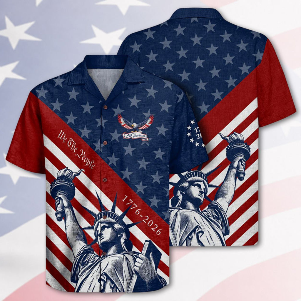 America 250 Years Of Freedom Hawaiian Shirt
