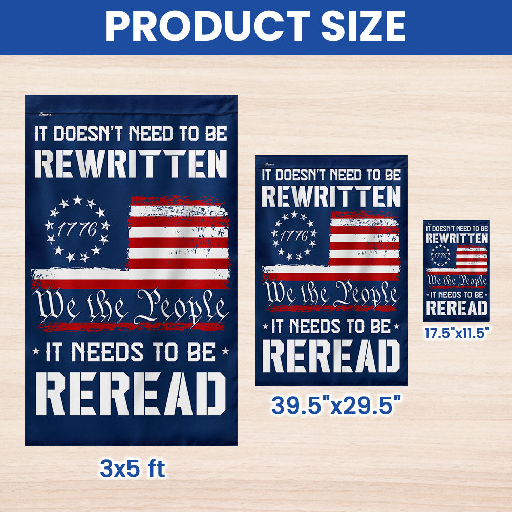 We The People Decor Flag for 250 Years of America Patriotic Decor