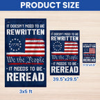 We The People Decor Flag for 250 Years of America Patriotic Decor
