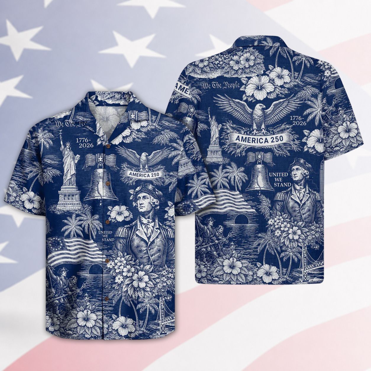 America 250 Years Of Freedom Hawaiian Shirt