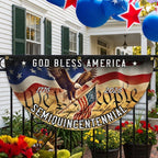 250 Years God Bless America Fan Flag, We The People 1776 2026 Fan Flag Decor