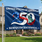 250th Anniversary United States of America Semiquincentennial Liberty Grommet Flag