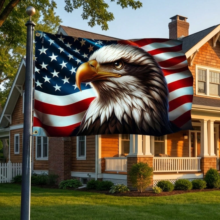 Flagwix American Flag, America 250th Anniversary Patriotic Eagle American Grommet Flag 3-Day Shipping