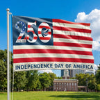250th Anniversary Flag, 1776 2026 Independence Day of America Grommet Flag