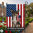 Dog American Flag, 250 Years of Freedom Chihuahua US Flag