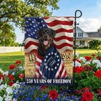 250 Years of Freedom Flag, Rottweiler Dog Wrapped in Glory US Flag