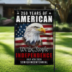 We The People Eagle Flag for July 4th America 250th Anniversary Decor