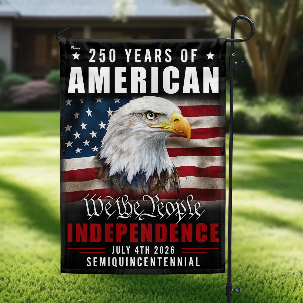 We The People Eagle Flag for July 4th America 250th Anniversary Decor