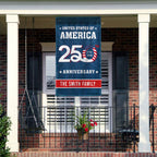 Personalized 250th Anniversary United States of America Decorative Flag