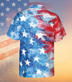 Retro American Flag Hawaiian Shirt | 4th Of July Hawaiian Shirt | Patriotic America Independence Day Hawaiian Shirt 682319