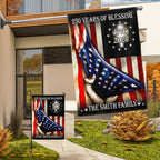 Personalized 250 Years of Blessing Flag, 1776 2026 Christian Home Decor