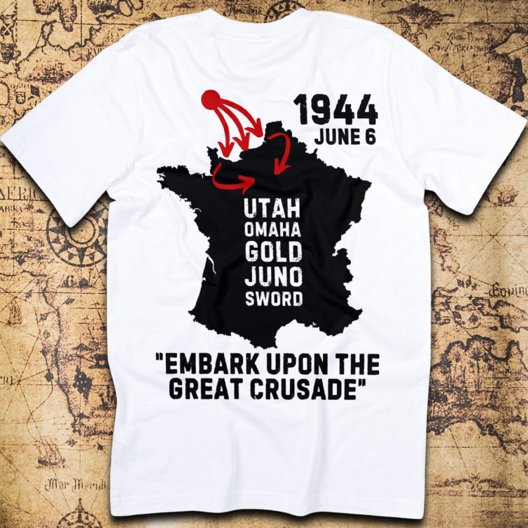 Normandy Invasion – Embark Upon the Great Crusade T-Shirt