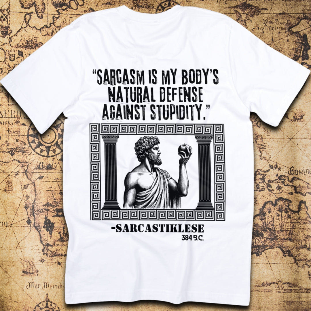 Sarcasm Is My Body’s Natural Defense – Sarcastiklese T-Shirt