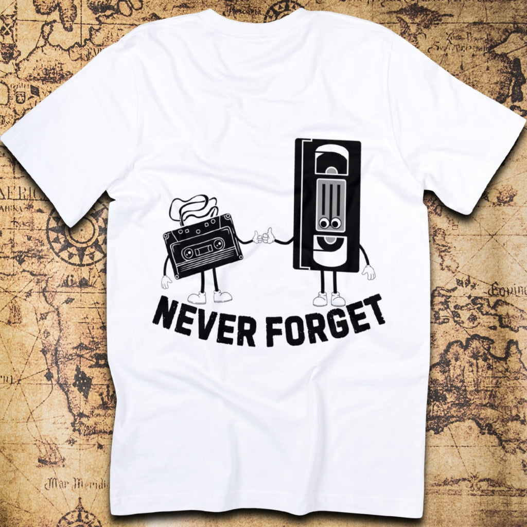 Never Forget - Retro Music & Media Nostalgia T-Shirt