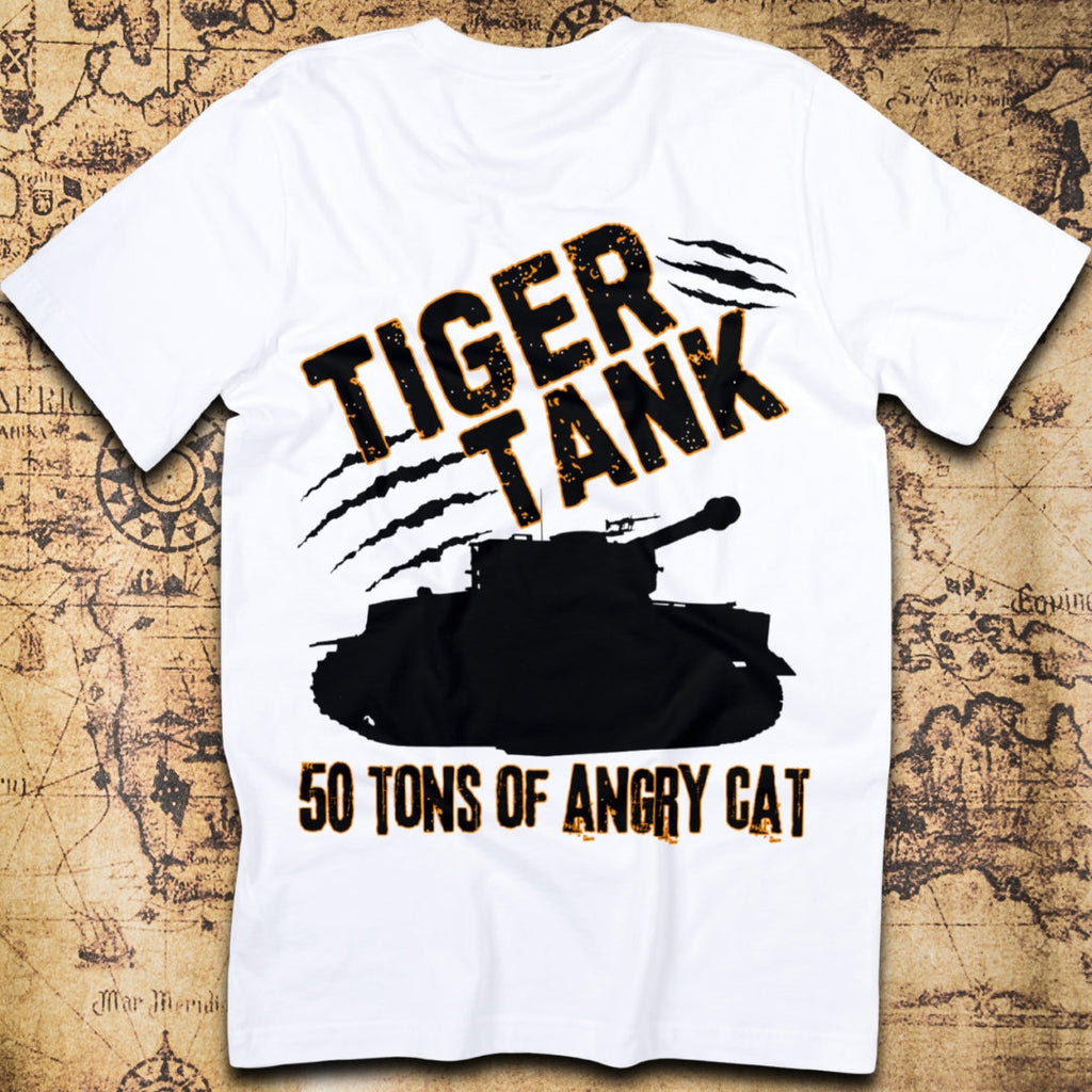 Tiger Tank – 50 Tons of Angry Cat T-Shirt