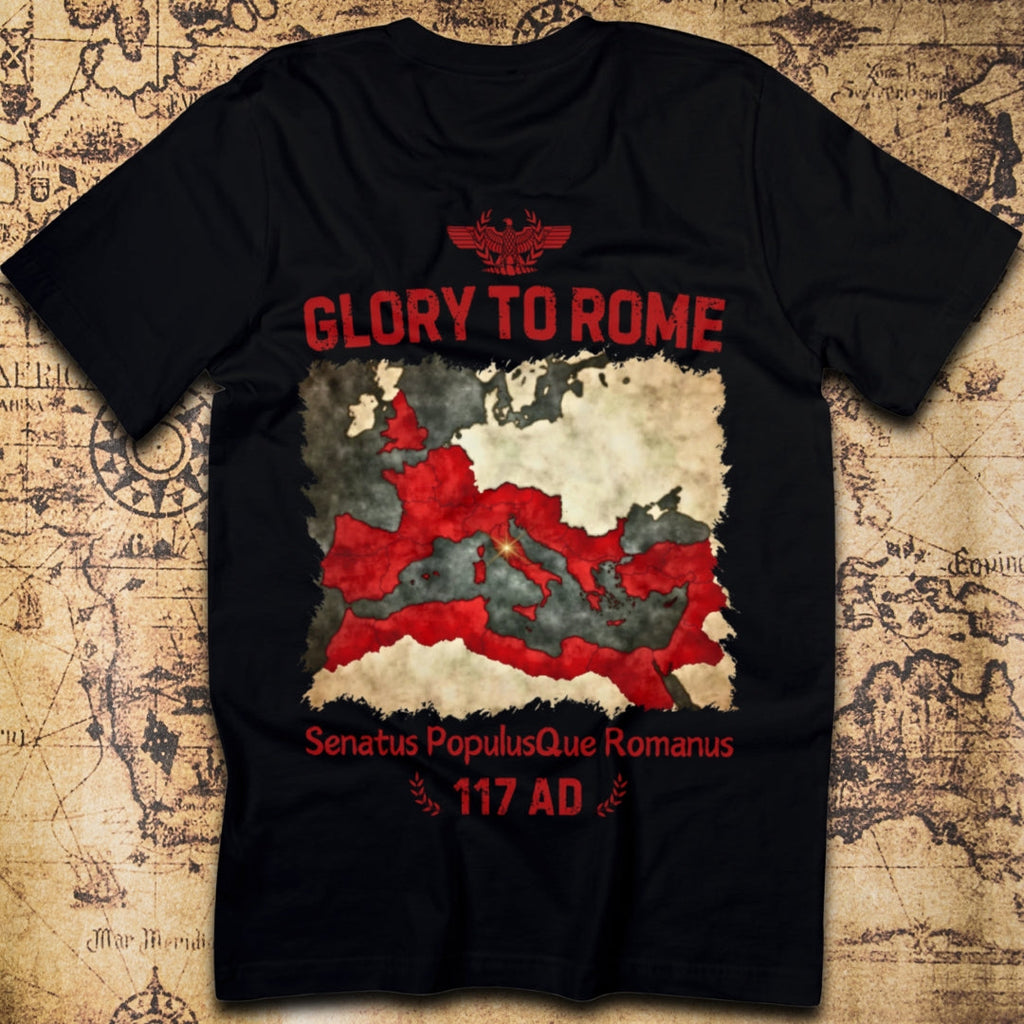 Glory to Rome – SPQR & Imperial Map T-Shirt