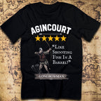 Agincourt 1415 - Longbowmen 5 Star Review T-Shirt