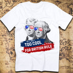 Too Cool For British Rule – Jefferson & Washington T-Shirt