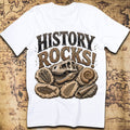 History Rocks Funny Fossil Dinosaur Geology T-Shirt