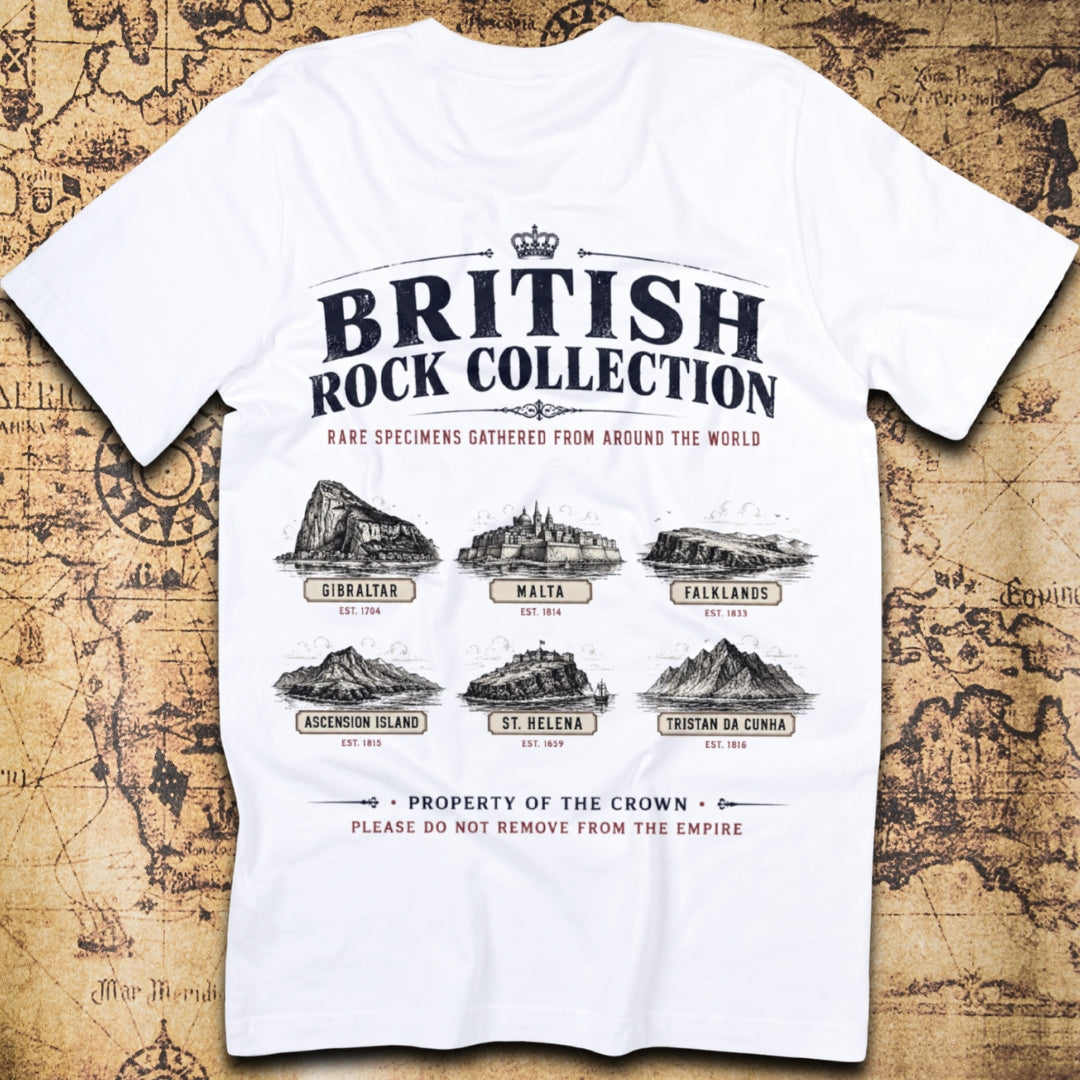 British Rock Collection Rare Specimens Gathered From Around the World T-Shirt