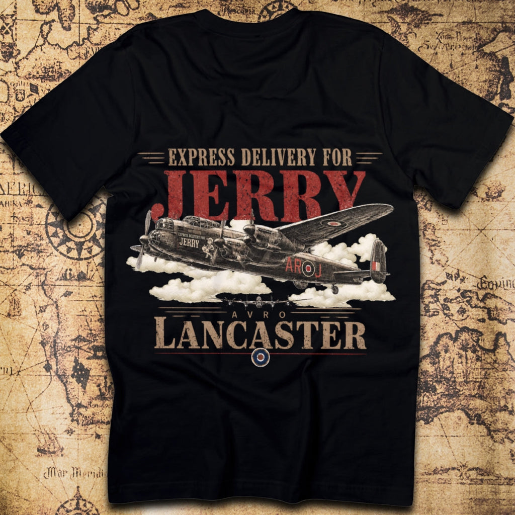 Express Delivery For Jerry – Avro Lancaster Bomber T-Shirt