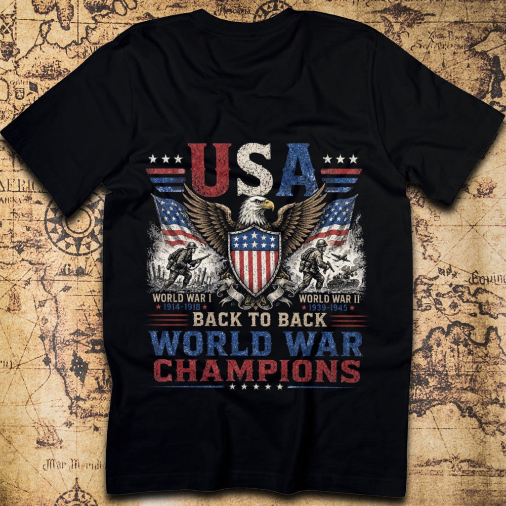 Back to Back World War Champions – USA T-Shirt