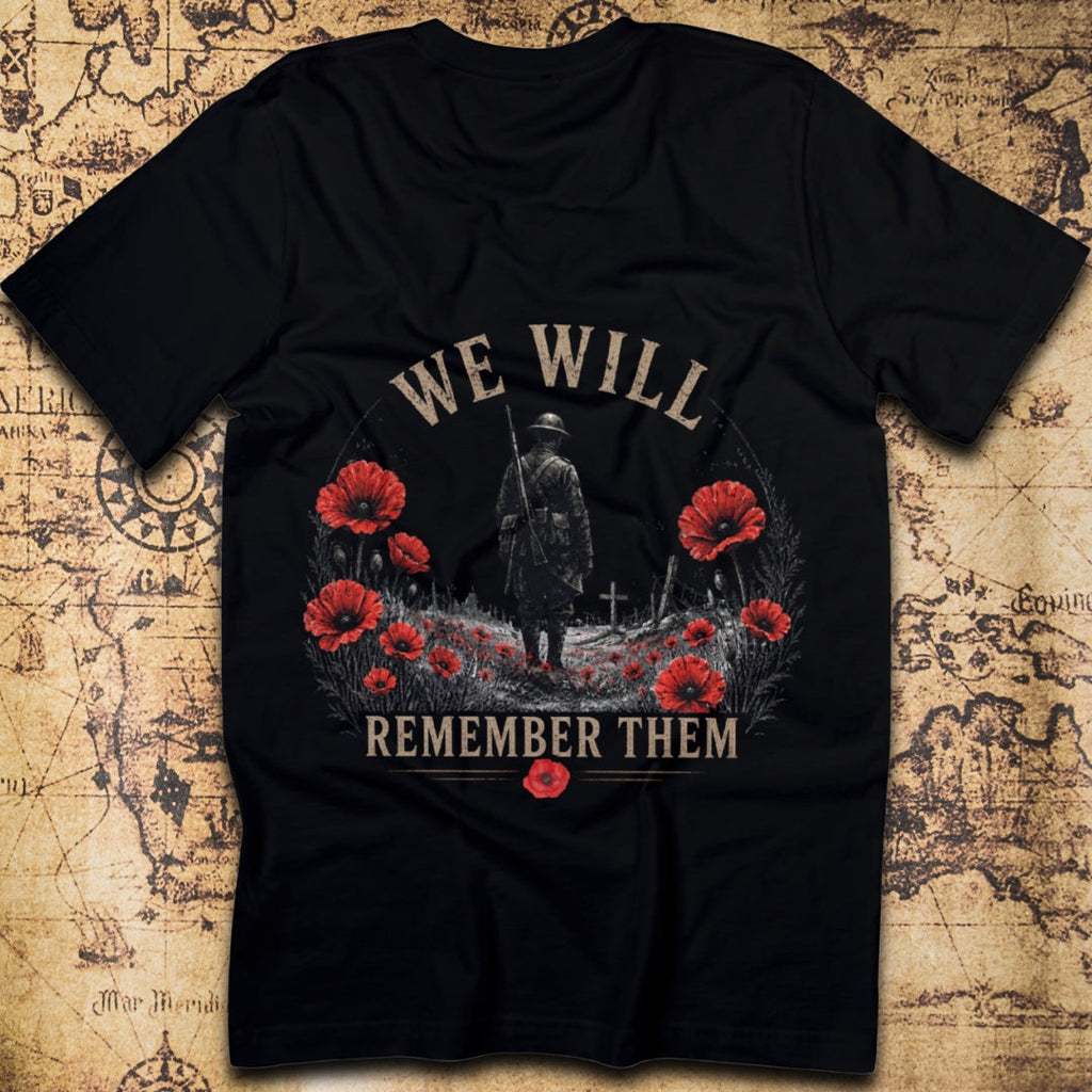 We Will Remember Them | Poppy WWI Remembrance T-Shirt