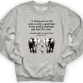 2 Elephants for 50 Cents Crewneck