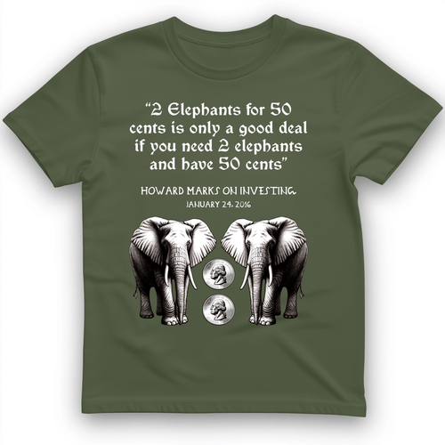 2 Elephants for 50 Cents T-Shirt
