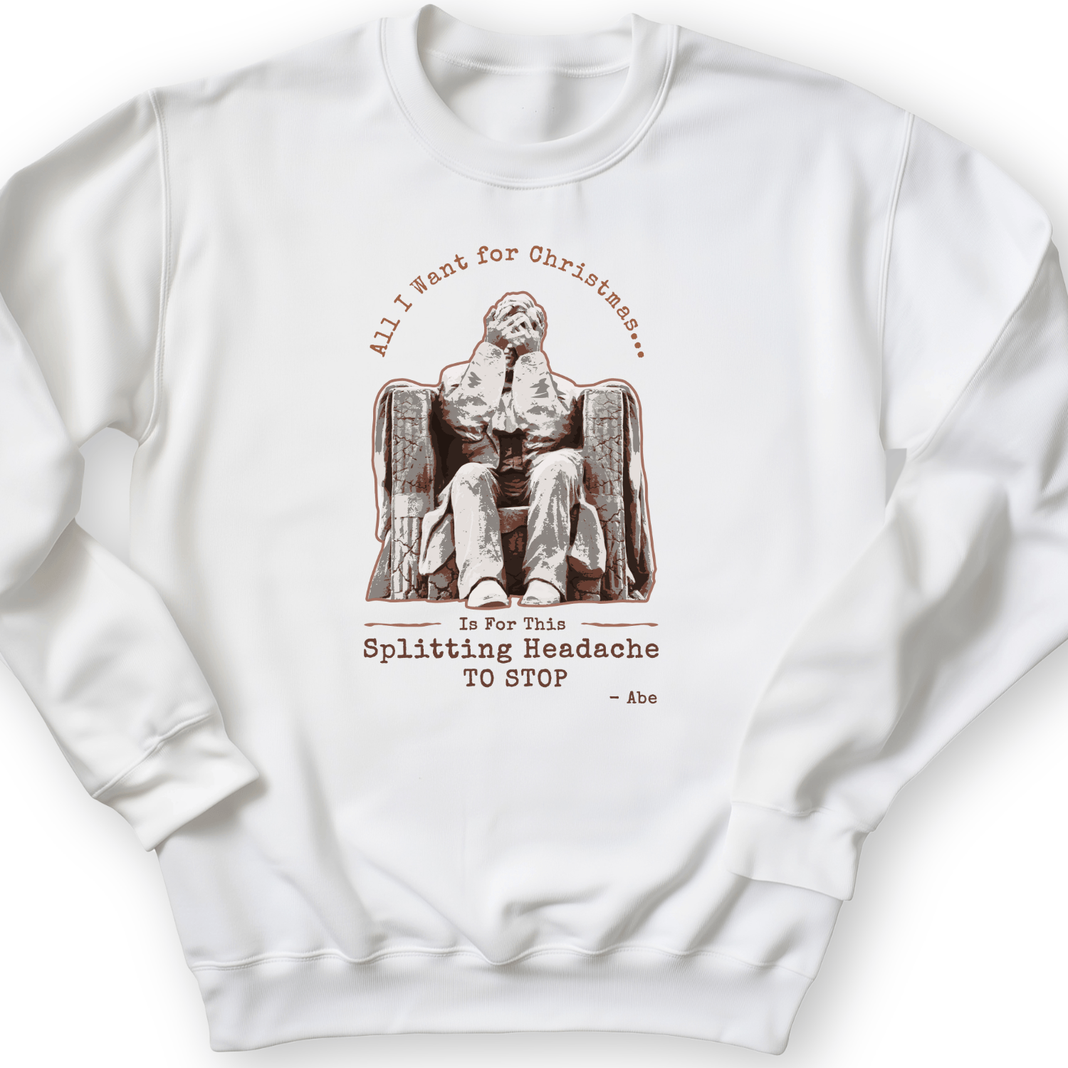 Abe Lincoln Christmas Crewneck