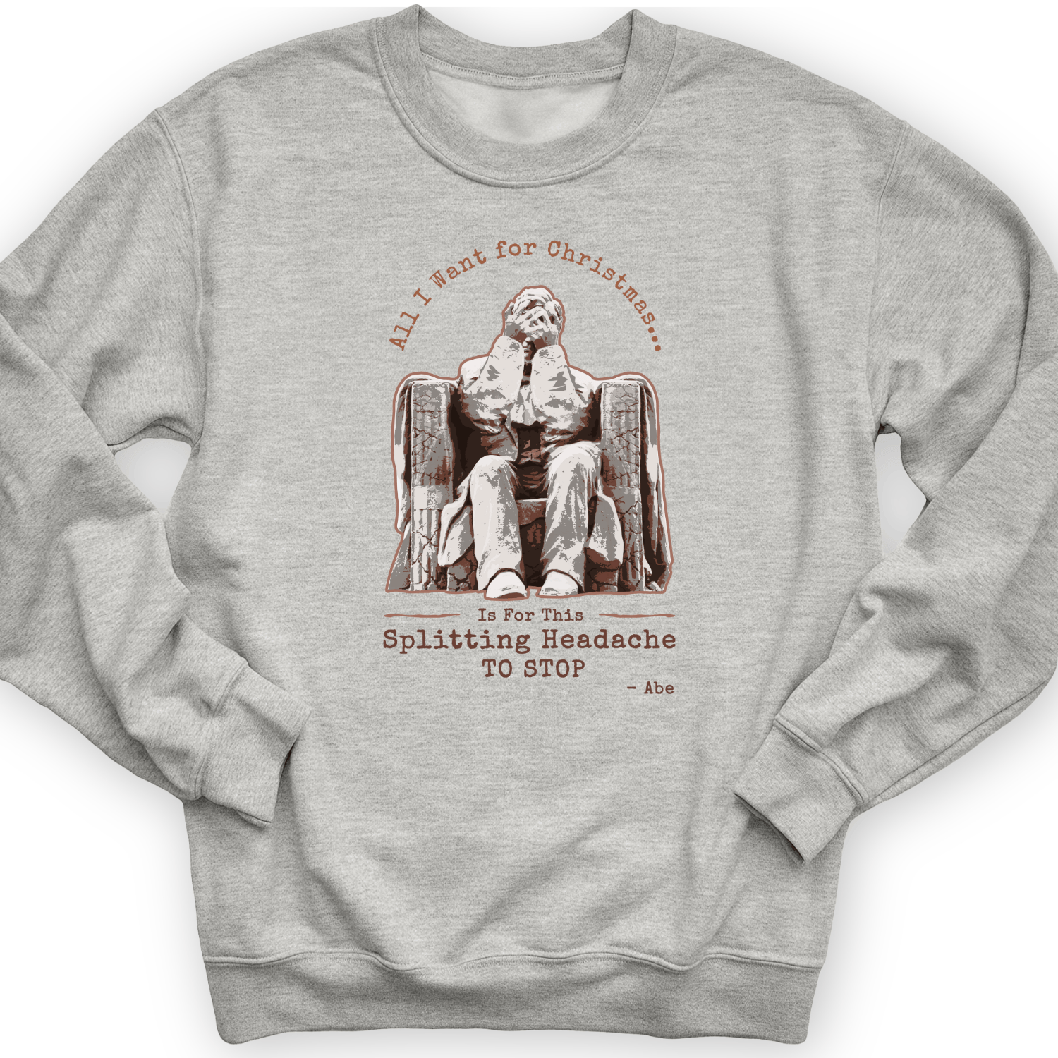 Abe Lincoln Christmas Crewneck