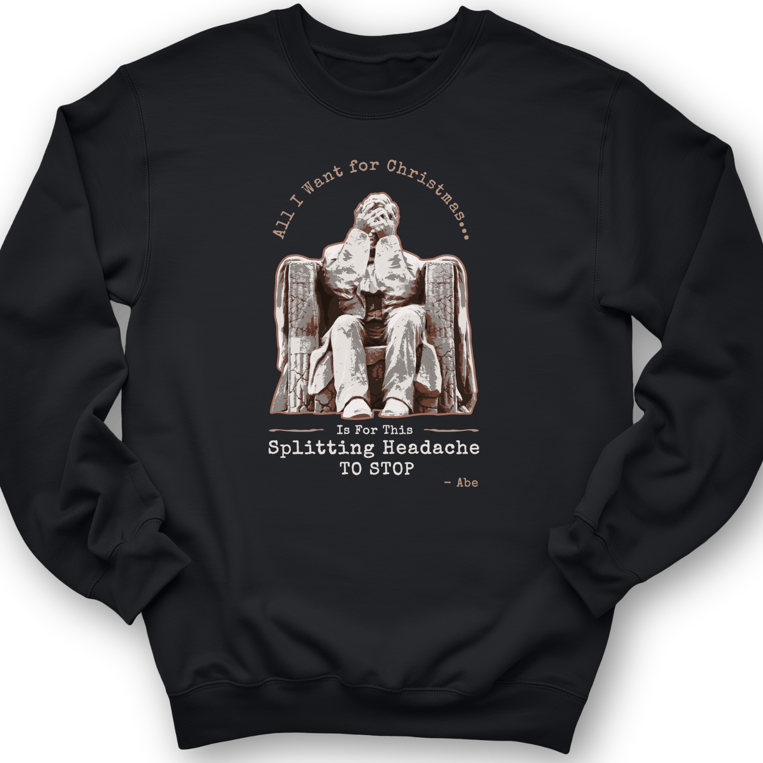Abe Lincoln Christmas Crewneck