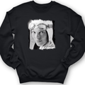 Amelia Earhart B&W Crewneck