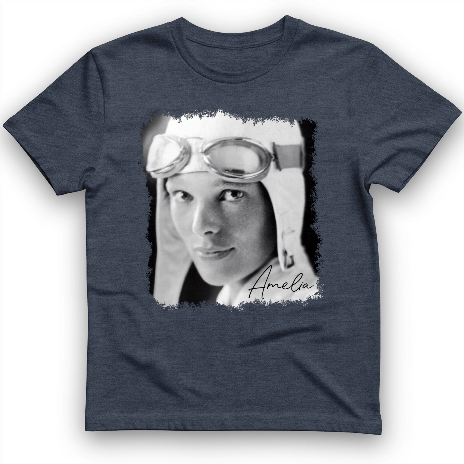 Amelia Earhart B&W T-Shirt