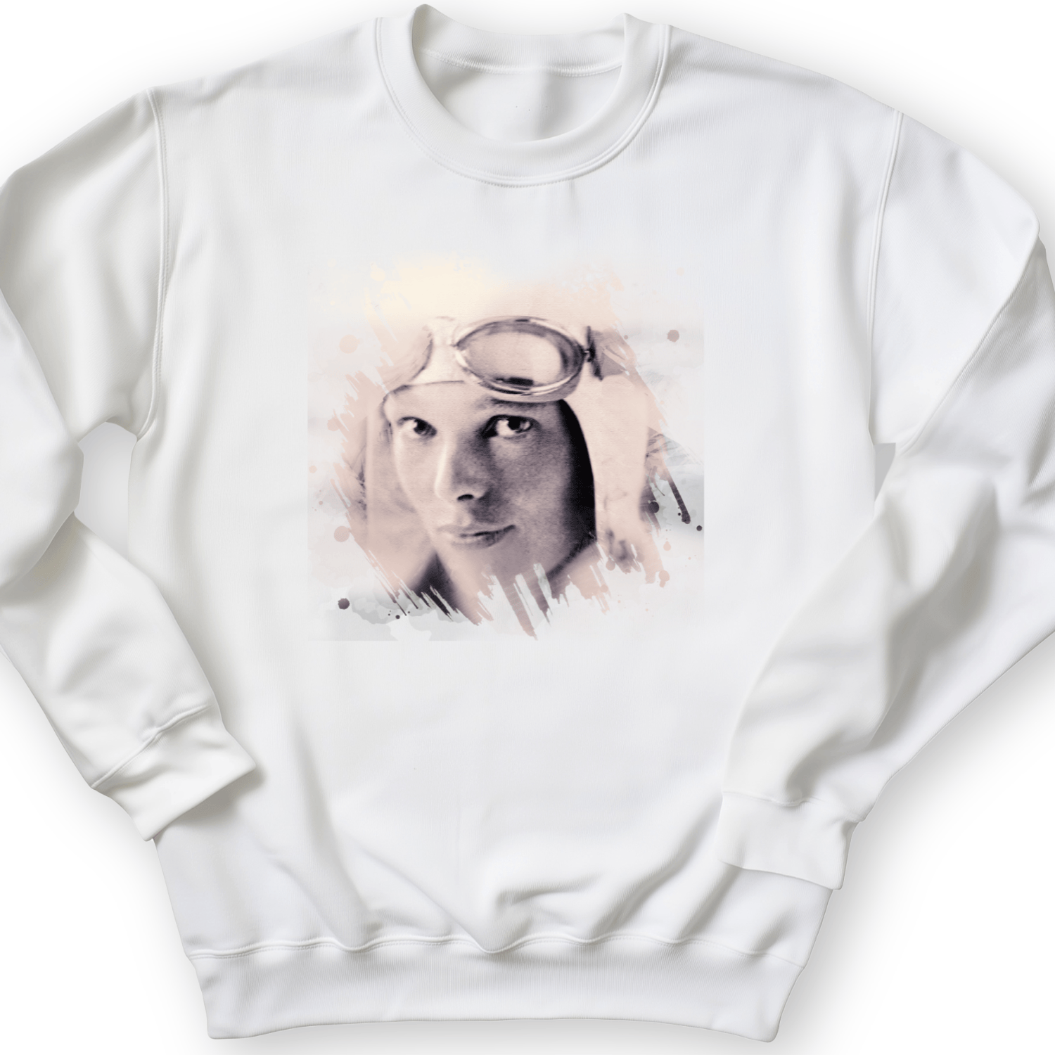 Amelia Earhart in Color Crewneck