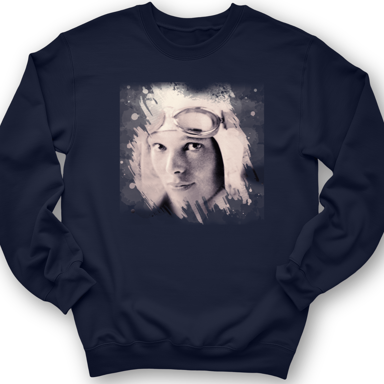 Amelia Earhart in Color Crewneck