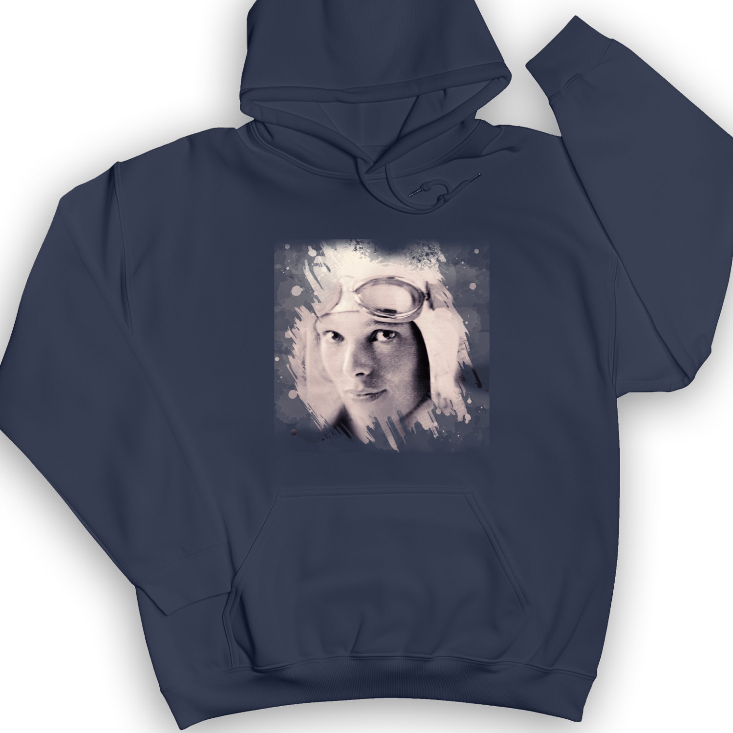 Amelia Earhart in Color Hoodie