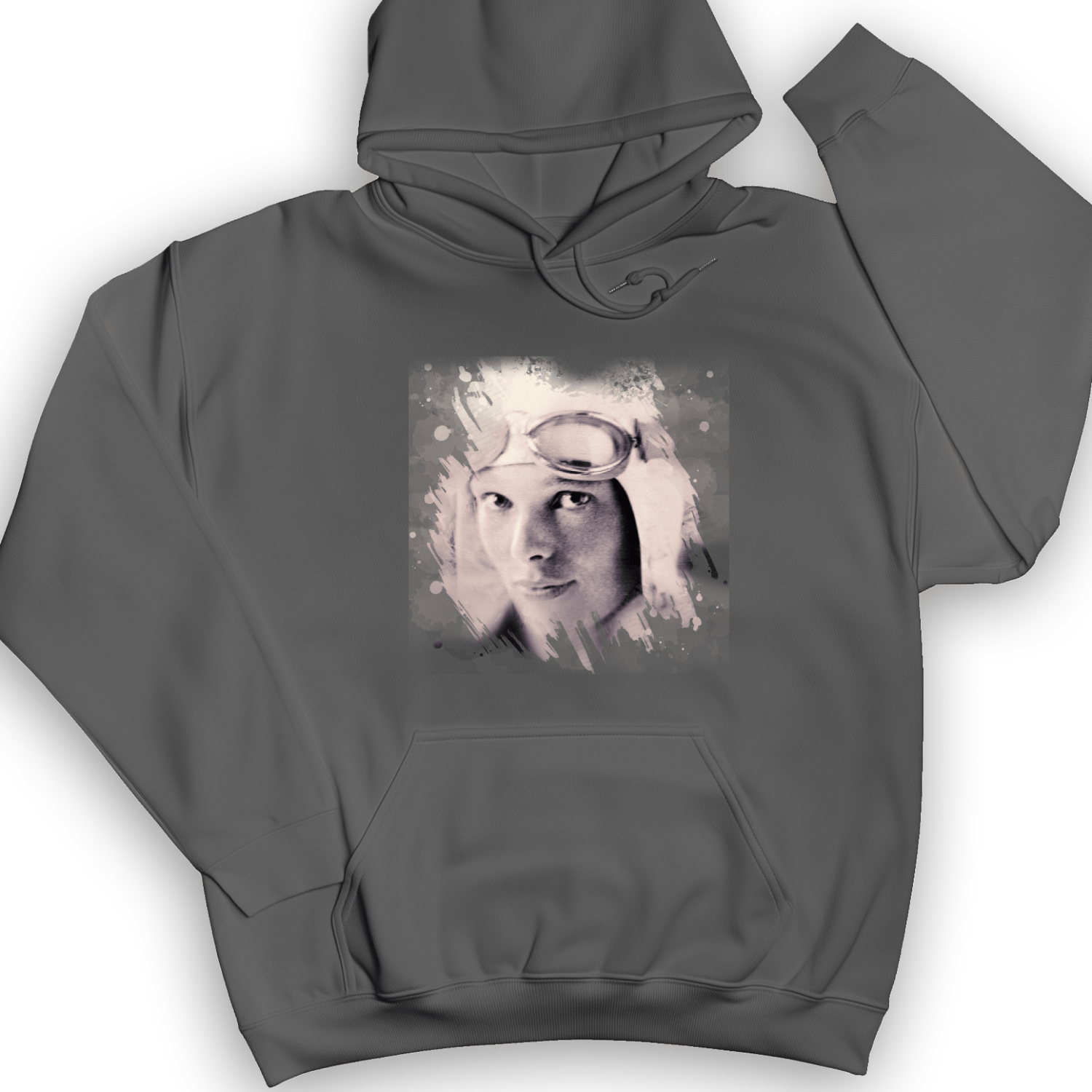 Amelia Earhart in Color Hoodie