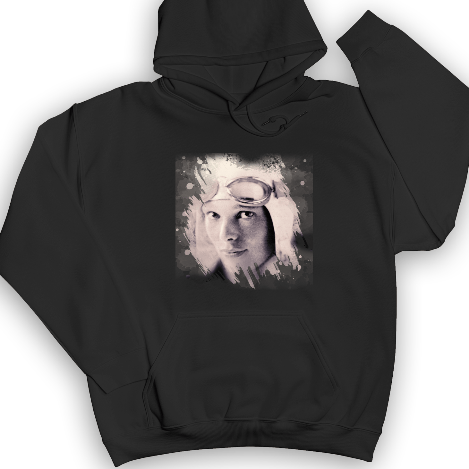 Amelia Earhart in Color Hoodie