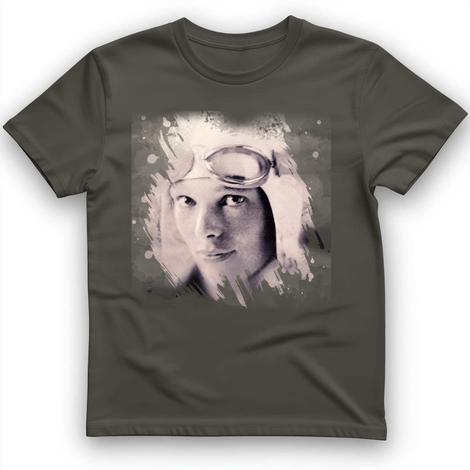 Amelia Earhart in Color T-Shirt