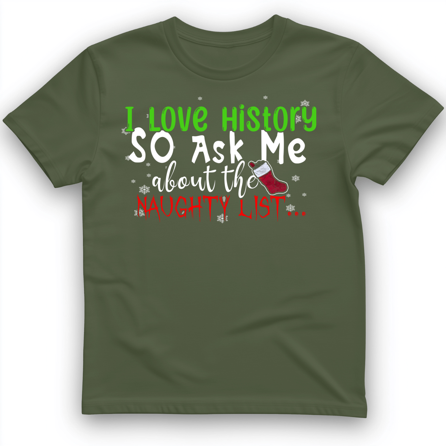 Ask Me About The Naughty List T-Shirt