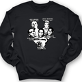 Black Sports Collage Crewneck