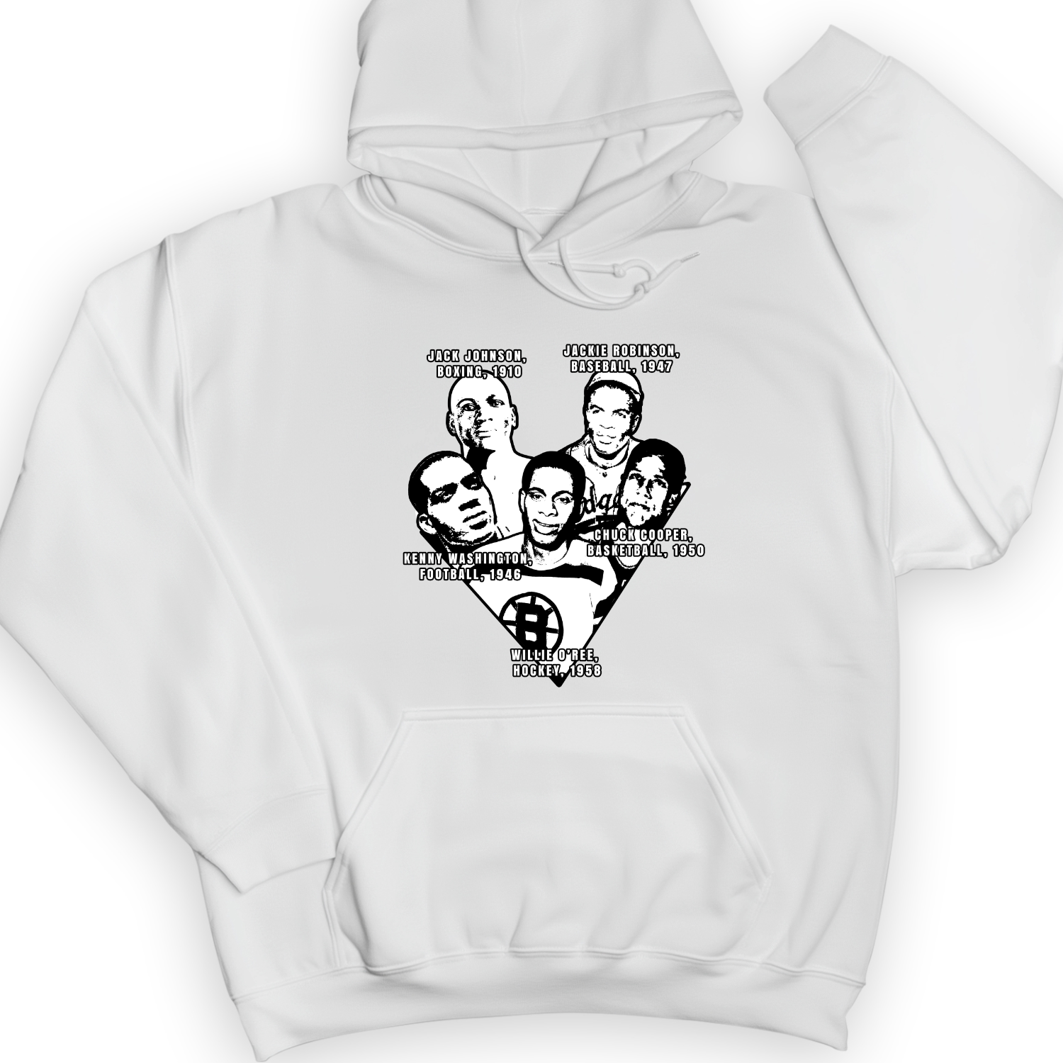 Black Sports Collage Hoodie