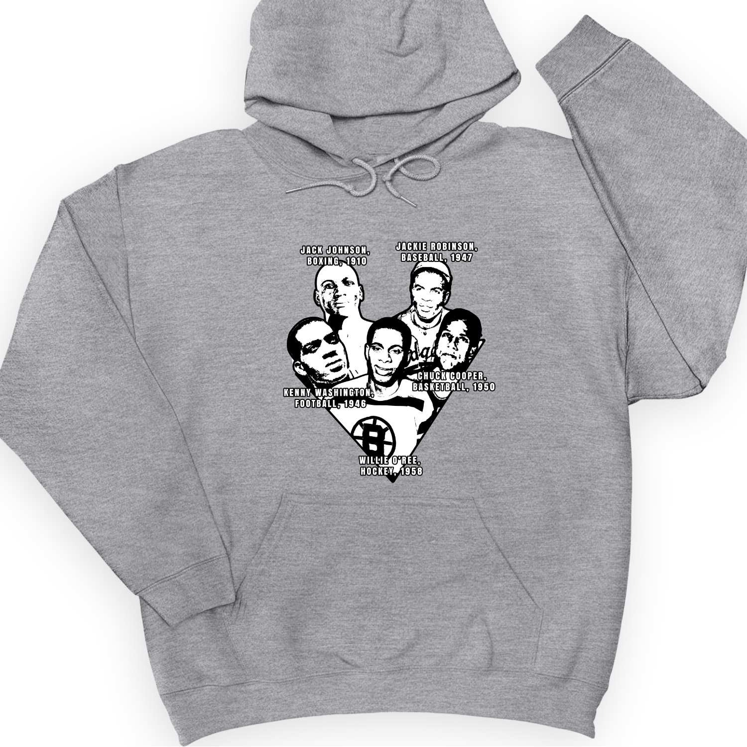 Black Sports Collage Hoodie