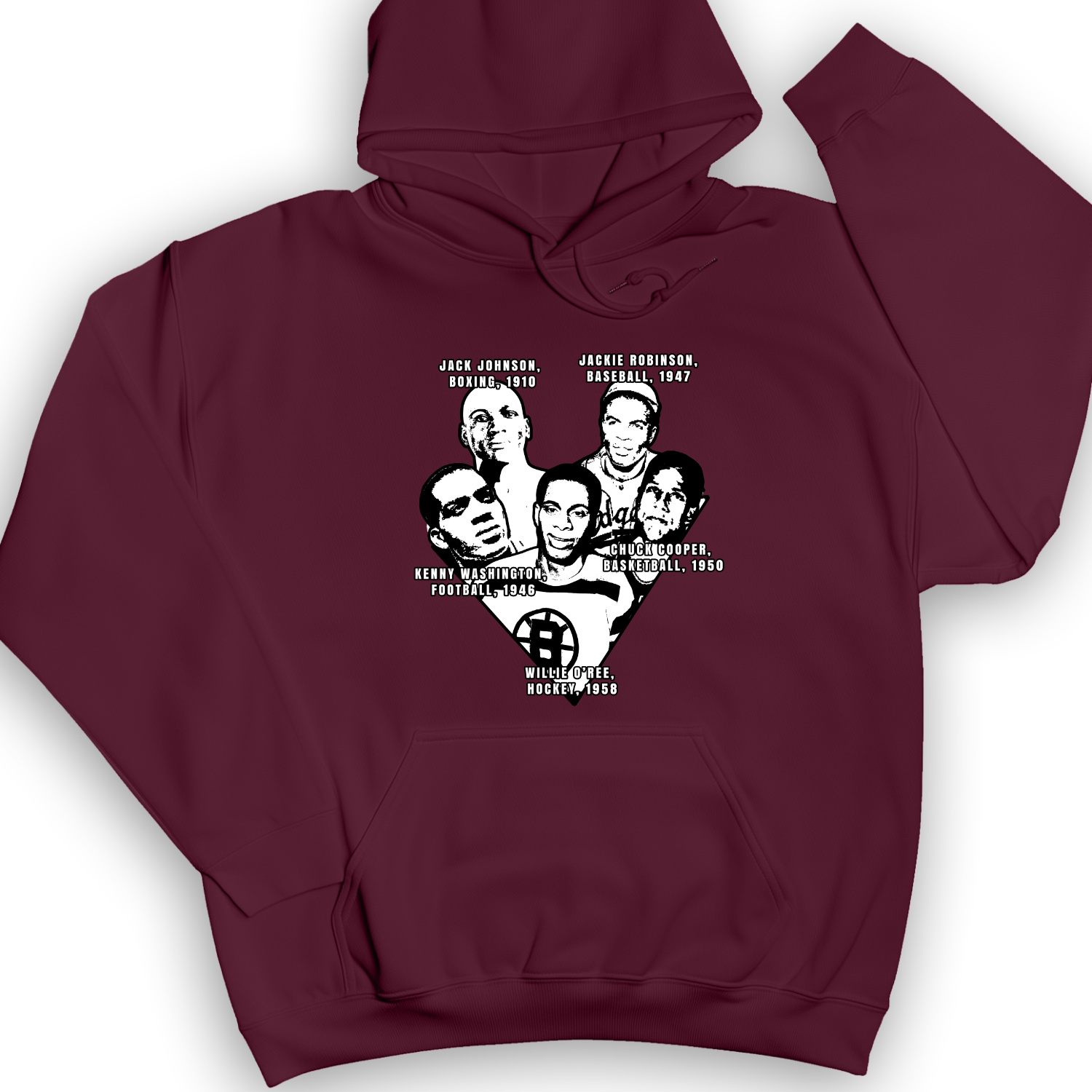 Black Sports Collage Hoodie