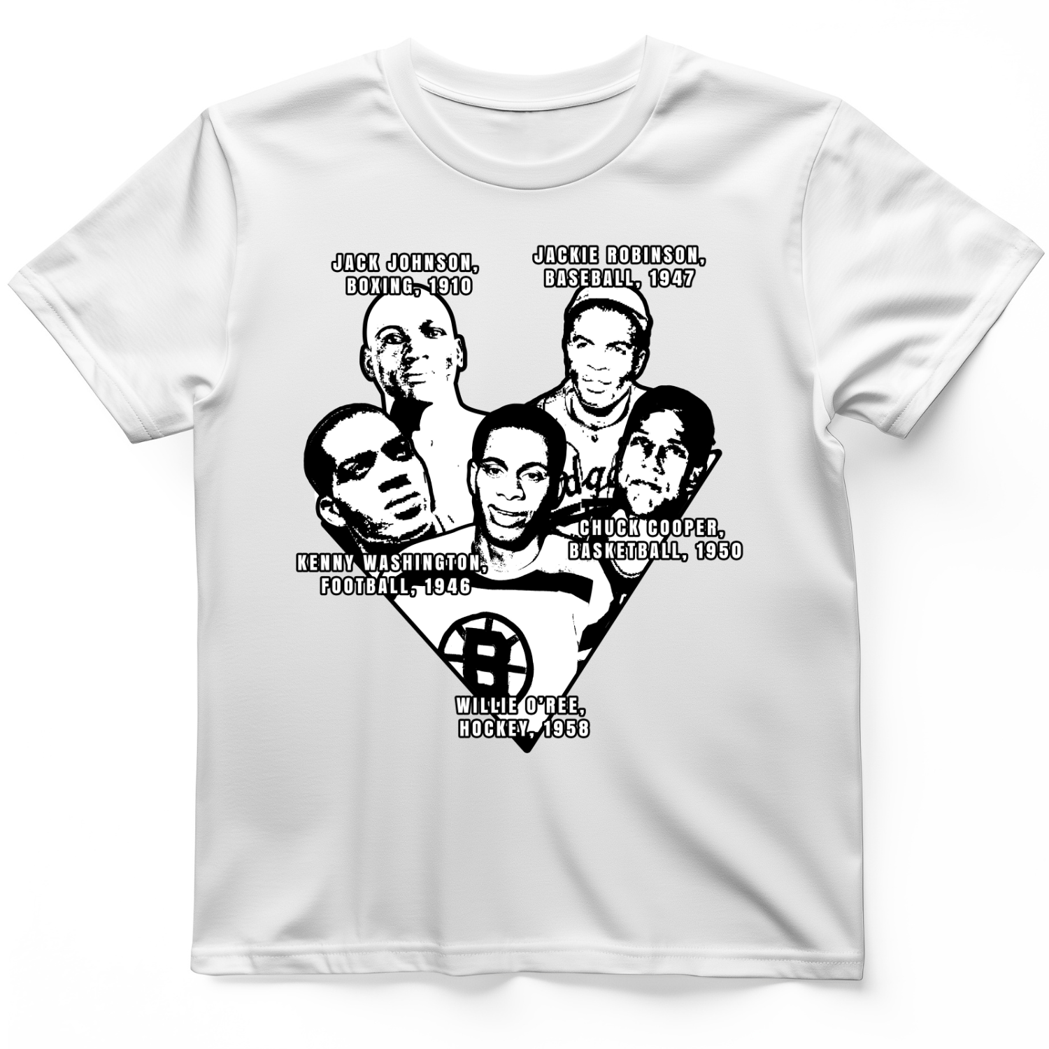 Black Sports Collage T-Shirt