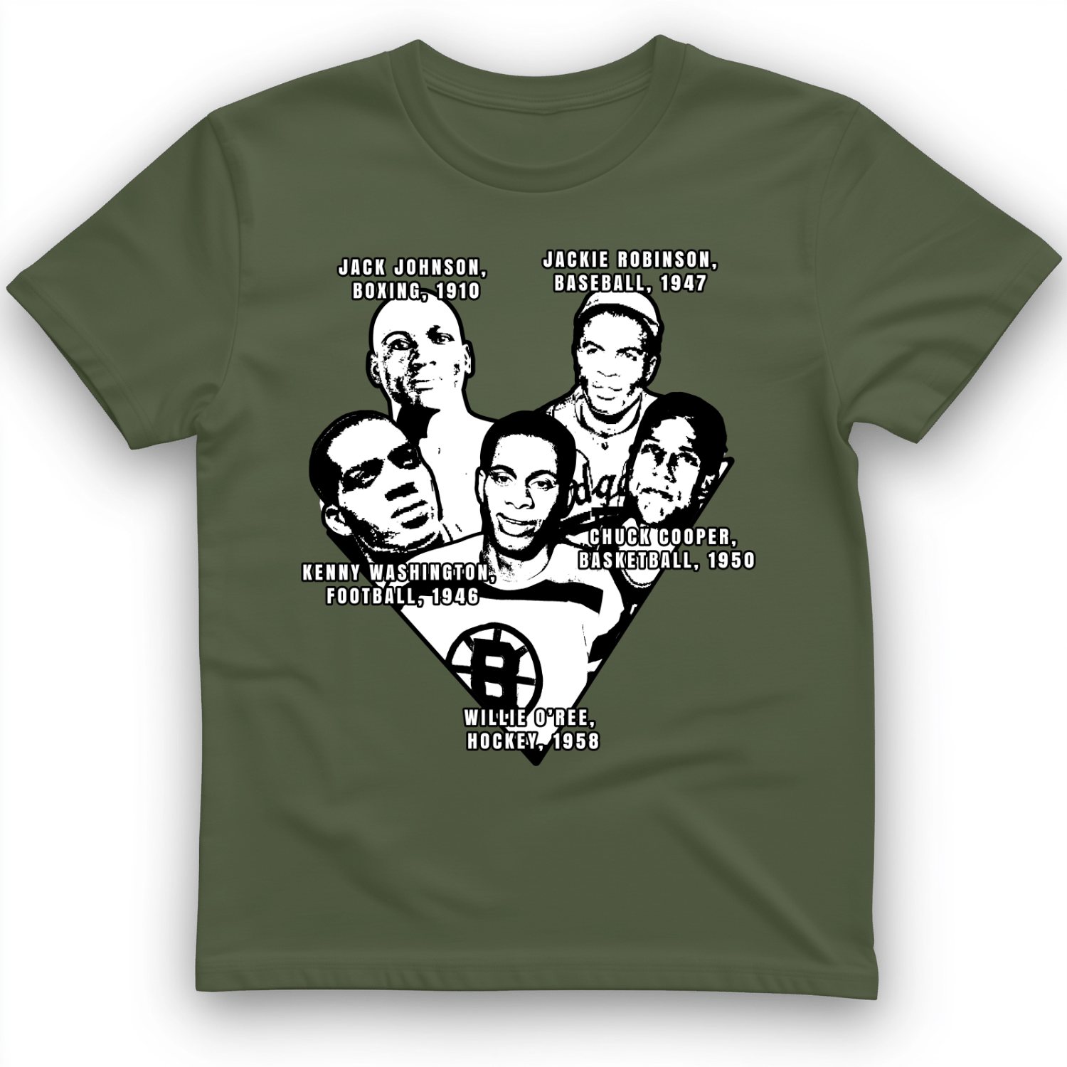 Black Sports Collage T-Shirt