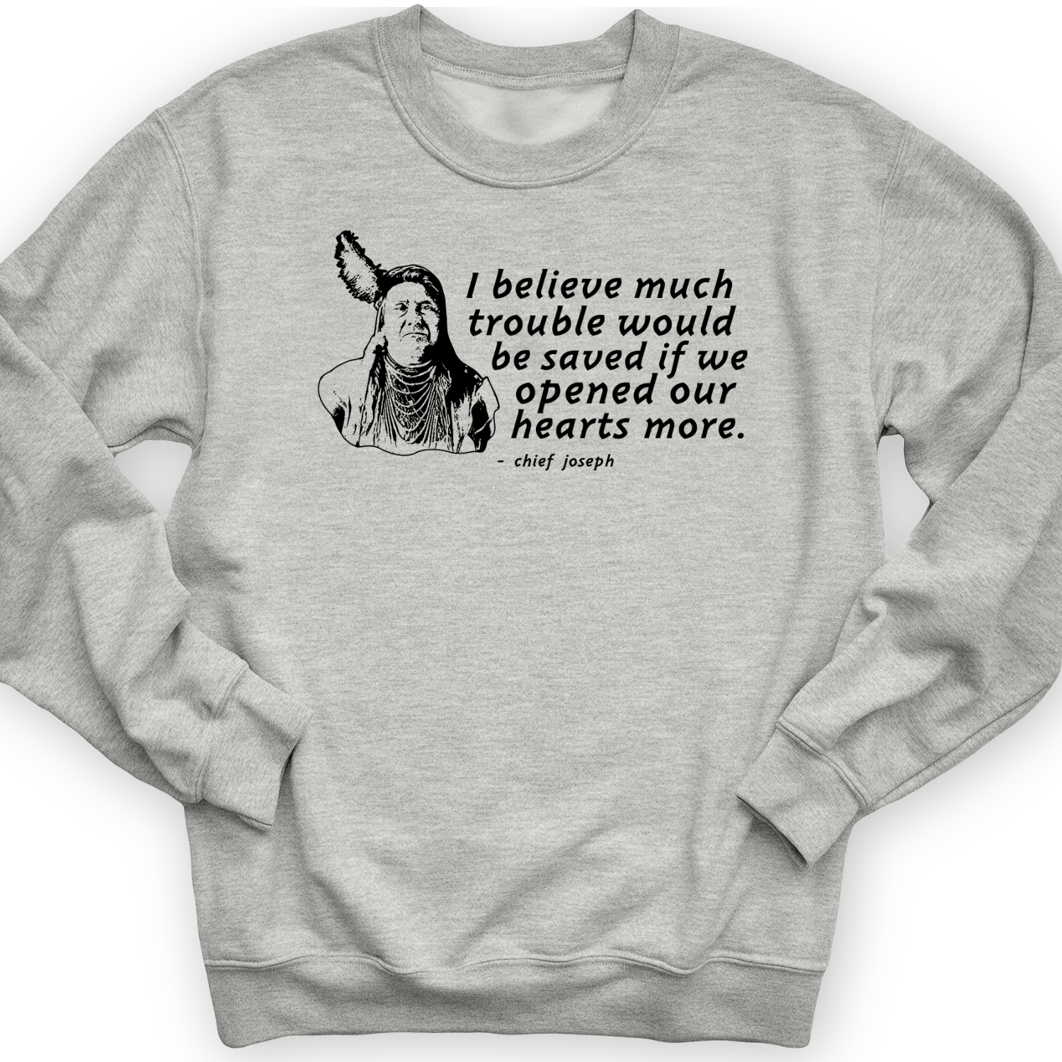 Chief Joseph Open Hearts Crewneck